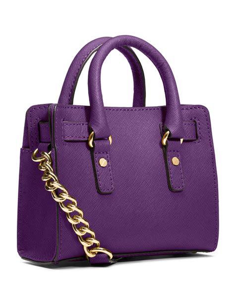 purple michael kors handbag